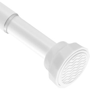 Uittrekbare douchegordijnstang zonder boren - Ideaal voor badkamer en deuren - Diameter 25 mm, 73-195 cm