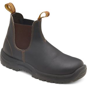 Blundstone Stiefel Boots #192 Stout Brown Leather (Safety Series)-5.5UK