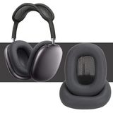 Luxe Lederen Oorkussen Set Geschikt Voor Apple Airpods Max - Vervangende Koptelefoon Earpads - Oor Kussens - Ear Pads - Oorkussens Met Memory Foam Binnenlaag - Zwart