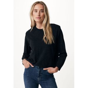 Mexx Knitted Pullover With Shoulderpleat Detail - Dames - Zwart - Maat L