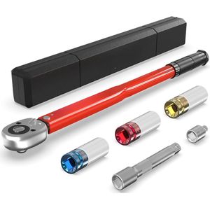Momentsleutel Auto - Draaimomentsleutel - Auto Gereedschap - Torque Wrench - Dopsleutelset