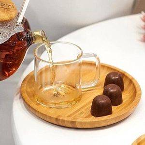 Theeglazenset – premium kwaliteit – luxe glazen koffie Set of 6, 200 ml,