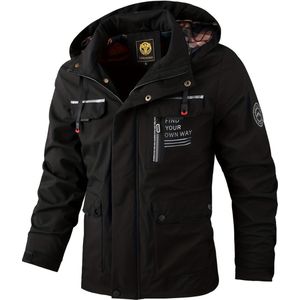 Livano Windjas Voor Heren - Parka - Winter - Jas - Volwassen - Zwart - Maat XS