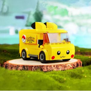 Keeppley Pokemon Pikachu Pikachu-mini bus Bouwstenen Set Bouw speelgoed 110 stukjes
