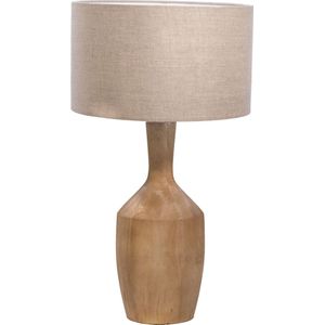 Tafellamp Naturel - 40cm - Hout - Tafellamp Riccardo - Giga Meubel