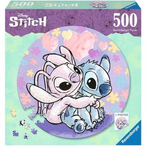 Ravensburger Round puzzle Disney Stitch - Legpuzzel - 500 stukjes