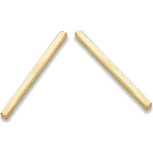 Casa Jewelry Oorhangers Stick - Goud Verguld