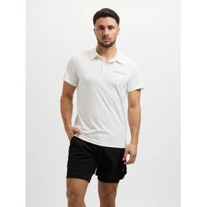 MEAUXGLIT Sportspolo Heren - Bestseller - Polo Heren - Jersey Sport Polo White - Slim Fit - Gym - Fitness - Running - Padel - Outdoor - Indoor (Maat S)