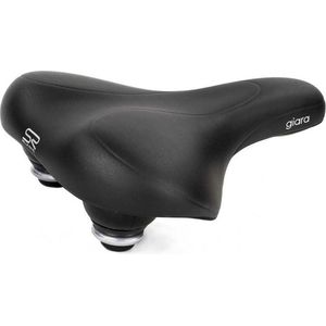 Selle Royal Giara Fietszadel - Zwart Zadel - Unisex - Schokabsorptie door unieke Bolvering - Comfortabel