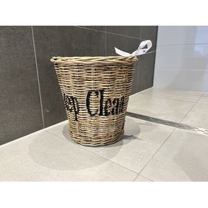 Rieten Prullenbak - Keep Clean - Rattan - Riet - Prullenmand