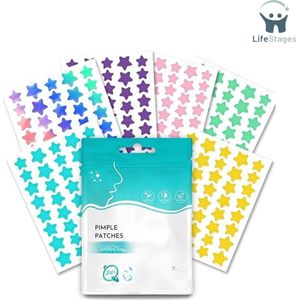 LifeStages - Pimple Patch - Puistjes - Hydrocolloïde Acnepatch - Tea Tree Olie Salicylzuur Puist Patches - Onzichtbaar - Waterdicht Absorberend