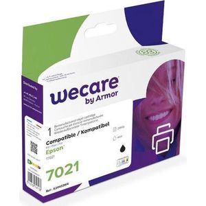 Wecare Gereviseerde inktjet cartridge T7021, één pakket, 2860p, zwart, compatibel met EPSON T7021