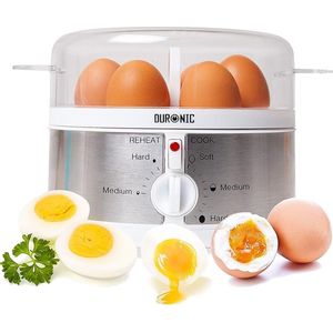 Stellar Eierkoker - Eierkoker Electrisch - Kookt 7 eieren - Stomer - Stomer met Alarm & Timer - Inclusief Eierprikker & Maatbeker voor Water - 350W
