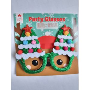 Bril Kerst Party Glasses, feestbril, kerstgadget, grappig kerstcadeautje