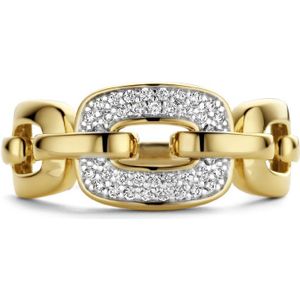 Ring Schakel Diamant 0.16ct H Si