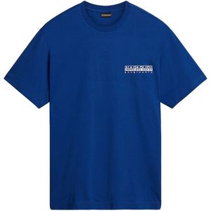 Napapijri S-hill 1 Korte Mouwen Ronde Hals T-shirt Blauw M Man