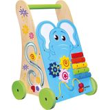 Bino-Mertens houten Activity Walker Olifant