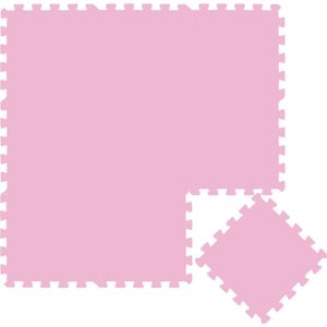 Puzzelmat van Foam – 30x30cm 9 Delig – Vlo – Speelmat voor Baby’s en Kinderen – Roze