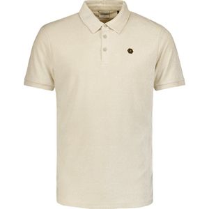 No Excess Mannen Neutrale Herenpolo Van Zachte Badstof Donker Beige XXL