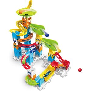 VTech Marble Rush Beginner Set S200 - Speelgoed Knikkerbaan - 47 Onderdelen - met Licht- en Geluidseffecten - Inclusief 5 Knikkers - Vanaf 4 Jaar