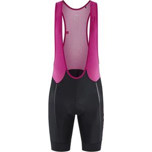 Craft Endur Bib Shorts - Fiets short- Zwart met Roze - Heren - Maat M