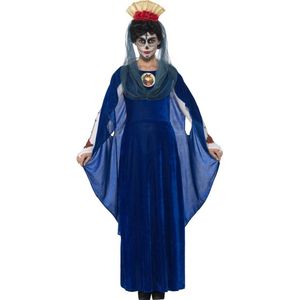 Spaans & Mexicaans Kostuum | Dia De Los Muertos Maagd Maria | Vrouw | Small | Halloween | Verkleedkleding