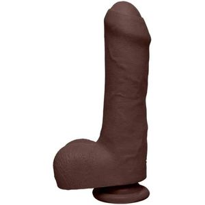 Doc Johnson Uncut D - Realistische ULTRASKYN Dildo met Ballen - 18 cm brown