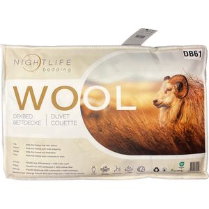 Wool - ALL YEAR DEKBED - 240x220 cm - Anti Allergie - Wasbaar - Wit