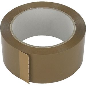 SendProof® - Dozensluittape - PP - 50mm - 66m - bruin - 36 rol