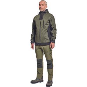 Cerva Werkjas Huyer Softshell Olijfgroen - Werkkleding - Xl