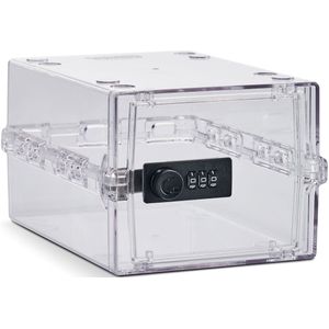 Lockabox Mini™ Opbergbox met Cijferslot – Afsluitbare Medicijnkast – Polycarbonaat Kluis – Koelkast en Diepvries Proof – 3 Liter – 22,3 x 15,4 x 12 cm