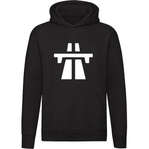 Snelweg Hoodie | autobaan | auto | snel | speed | weg | file | Unisex | Trui | Sweater | Capuchon