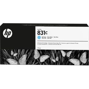 HP 831C 775ml Licht Cyaan Latex  Ink Cartridge