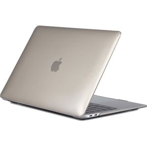 Mobigear Glossy - Laptophoes geschikt voor Apple MacBook Air 13 inch (2018-2020) Hoes Hardshell MacBook Case - Grijs
