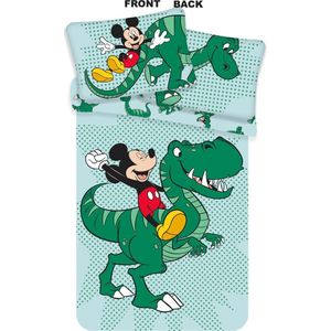 Disney Mickey Mouse BABY Dekbedovertrek Dino - 100 x 135 cm - Katoen