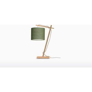 GOOD&MOJO Tafellamp Andes - Bamboe/Groen - 30x18x46cm - Scandinavisch,Bohemian