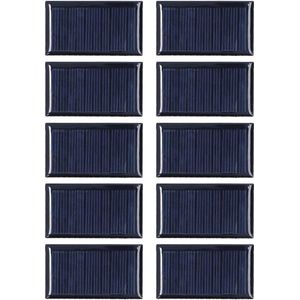 10 Stuks 5V 300mA 0.15W Polysilicium Kleine Zonnecel - DIY Zonnelader Panel - Mini Zonnecellen voor Projecten Speelgoed Licht-Zonnepanelen .