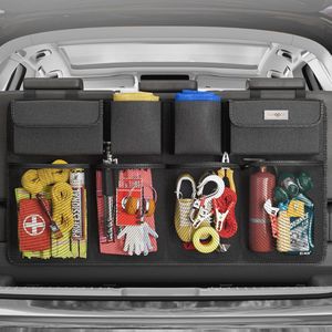 Opvouwbare Kofferbak-Organizer met Deksel - Ruimtebesparende Auto-Accessoires voor Camping en Reizen - 60 x 35 x 30 cm