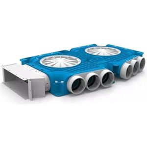 Vent-Axia Uniflexplus samengestelde verdeler 15 x Ã˜69mm voor instortkanaal 220 x 80mm