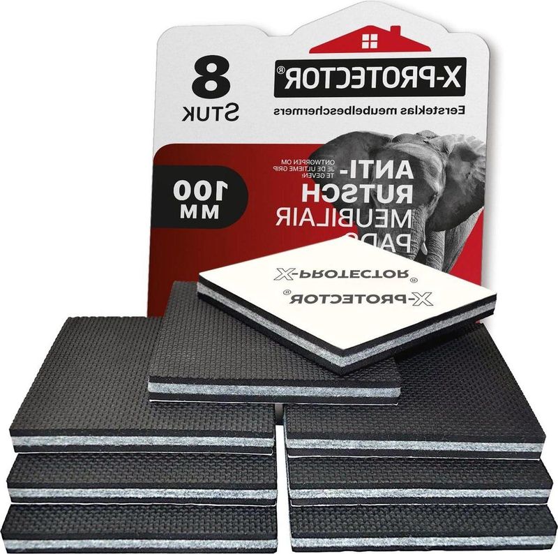 Antislip Meubelpads 100 mm - Stoelpootbeschermers - Rubber Vloerbeschermers - Stoel Rubber - Antislip Pads - Vloerbeschermers - Meubels Op hun Plaats - Premium 8 stuks stoelpootbeschermers