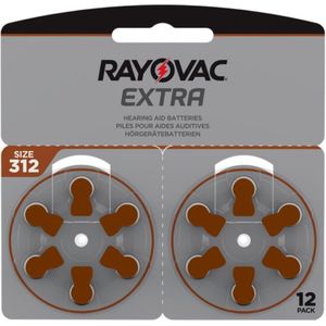 Rayovac Extra Hoorbatterijen 312 Bruin - 12 stuks