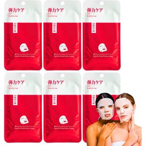 MITOMO® EGF Elasticity Care Gezichtsmasker - 6 Stuks - Anti Rimpel & Anti Aging Skin Care Masker - Sheet Mask - Gezichtsverzorging - Skincare Producten