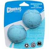 Chuckit Rebounce Ball - Hondenspeelgoed - Hondenbal - Gerecycled Rubber - Ø6 cm - Medium - Blauw - 2-Pack