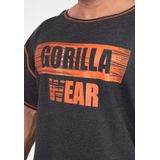 Gorilla Wear Wallace Workout Top - Grijs/Oranje - S/M