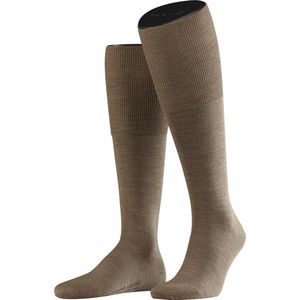 FALKE Airport heren kniekousen - lichtbruin (nutmeg melange)