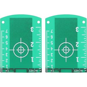 Magnetische Vloerdoelplaat Kaarten voor Laserlijnniveau - Set van 2 met Standaard