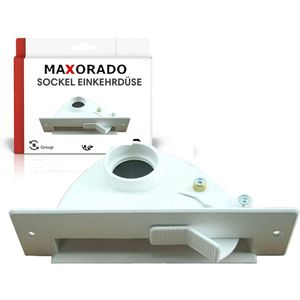 Maxorado ZS1 veegschop veegafelklep voor centrale stofzuiger - sokkelzuigmond - zuigende veegschop met kantelmechanisme bijv reserveonderdeel geschikt voor VacPan BVC Vac-Pan 2 inch