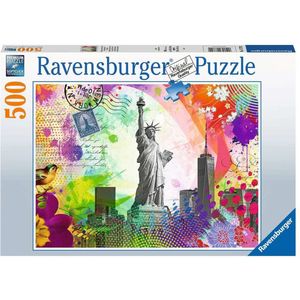 Kaart Uit New York Puzzel (500 Stukjes)