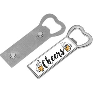 Bieropener met Magnet Cheers - Flesopener - Koelkast Magnet - Bier Cadeau