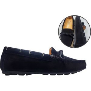 Stravers - Luxe Mocassins Maat 35 Zwart Dames Kleine Maten Instappers